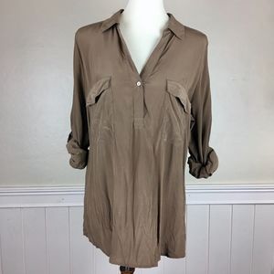 EILEEN FISHER SILK Oversized Tunic Top Size Medium